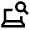 Laptop Search Icon from Sharp Line - Material Pro Free Set