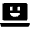 Laptop Smiley Icon from Nova Solid Set