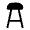 Bar Chair Icon from Solar Bold Set