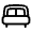 Bed Icon from Solar Linear Set