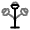 Floor Lamp Icon from Solar Line Duotone Set