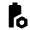 Battery Profile Alt Fill Icon from Outlined Fill - Material Pro Set