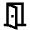 Door Open Icon from Sharp Line - Material Pro Set
