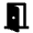 Door Open Fill Icon from Outlined Fill - Material Pro Set