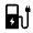 Ev Charger Fill Icon from Outlined Fill - Material Symbols Set