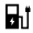 Ev Charger Fill Icon from Sharp Fill - Material Symbols Set