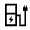Ev Charger Icon from Sharp Line - Material Symbols Set