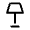 Floor Lamp Icon from Rounded Line - Material Symbols Set