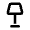 Floor Lamp Icon from Rounded Line - Material Pro Set