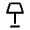 Floor Lamp Icon from Outlined Line - Material Symbols Set
