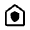 House With Shield Icon from Rounded Line - Material Symbols Set