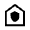 House With Shield Icon from Outlined Line - Material Symbols Set