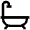 Bathtub Icon from Atlas Line Set