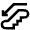 Downward Escalator Icon from Atlas Line Set