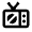 Hotel No Television Disable Icon from Nova Line Set