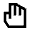 Back Hand Icon from Sharp Line - Material Pro Set