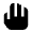 Back Hand Fill Icon from Outlined Fill - Material Pro Set