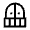 Balcony Fill Icon from Sharp Fill - Material Symbols Set