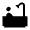 Bathtub Fill Icon from Sharp Fill - Material Symbols Set