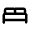 Bed Icon from Rounded Line - Material Pro Set