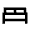 Bed Icon from Sharp Line - Material Pro Set
