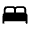 Bed Fill Icon from Rounded Fill - Material Symbols Set