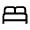 Bed Icon from Outlined Line - Material Symbols Set