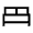 Bed Icon from Sharp Line - Material Symbols Set