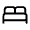 Bed Icon from Rounded Line - Material Symbols Set
