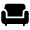 Chair Fill Icon from Rounded Fill - Material Symbols Set