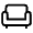 Chair Icon from Rounded Line - Material Symbols Set