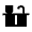 Countertops Fill Icon from Sharp Fill - Material Symbols Set