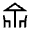Deck Icon from Outlined Line - Material Symbols Set