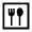 Dining Icon from Sharp Line - Material Symbols Set