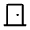 Door Front Icon from Outlined Line - Material Symbols Set