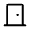 Door Front Icon from Rounded Line - Material Symbols Set