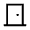Door Front Icon from Sharp Line - Material Symbols Set