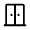 Door Sliding Icon from Rounded Line - Material Symbols Set
