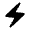 Electric Bolt Fill Icon from Rounded Fill - Material Symbols Set