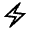 Electric Bolt Icon from Sharp Line - Material Symbols Set