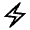 Electric Bolt Icon from Outlined Line - Material Symbols Set