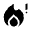 Emergency Heat Fill Icon from Sharp Fill - Material Symbols Set