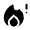Emergency Heat Fill Icon from Rounded Fill - Material Symbols Set