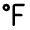 Fahrenheit Icon from Rounded Line - Material Pro Free Set
