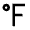 Fahrenheit Fill Icon from Sharp Fill - Material Pro Free Set