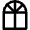 Real Estate Arc Window Icon from Nova Line Set
