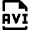 Video File Avi Icon from Nova Line Set