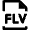 Video File Flv Icon from Nova Line Set
