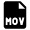 Video File Mov Icon from Nova Solid Set