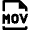 Video File Mov Icon from Nova Line Set